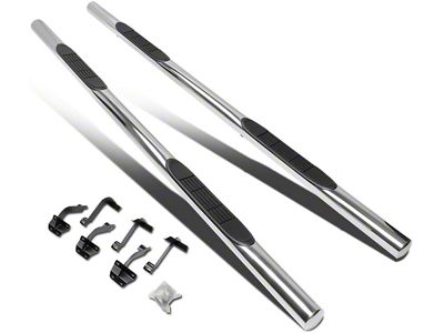 3-Inch Nerf Side Step Bars; Stainless Steel (15-25 F-150 SuperCrew)
