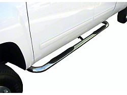 3-Inch Round Side Step Bars; Stainless Steel (01-03 F-150 SuperCrew)