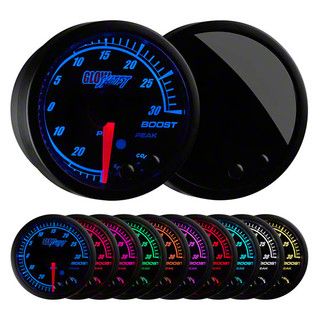 30 PSI Boost/Vacuum Gauge; Elite 10 Color (Universal; Some Adaptation May Be Required)
