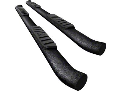 3.50-Inch Side Step Bars; Textured Black (97-03 F-150 SuperCab)