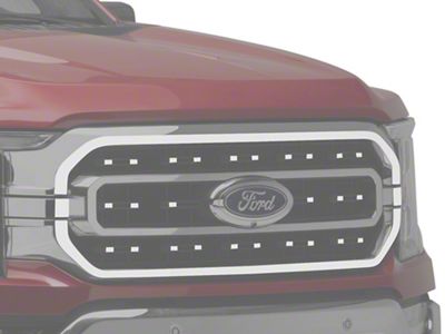 38-Piece Grille Accent Trim; Stainless Steel (21-23 F-150, Excluding Raptor)