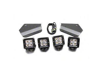 4-Inch CREE Square Cube LED Lights with Fog Light Mounting Brackets (15-17 F-150, Excluding Raptor)