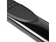 4-Inch Oval Side Step Bars; Black (15-24 F-150 SuperCab)