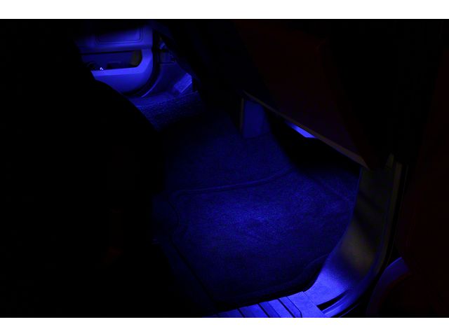 4-LED Footwell Lighting Kit; Blue (09-24 F-150)