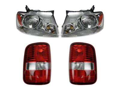 4-Piece Headlight and Tail Light Set (04-08 F-150 Styleside)
