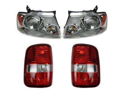 4-Piece Headlight and Tail Light Set (04-08 F-150 Styleside)