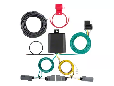 4-Way Flat Output Hitch Wiring Harness (21-25 F-150 w/ Backup Sensors & w/o Factory LED Tail Lights)
