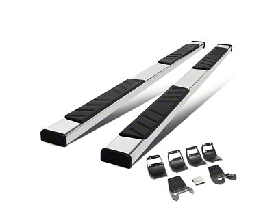 4.50-Inch Running Boards; Stainless Steel (15-25 F-150 SuperCrew)