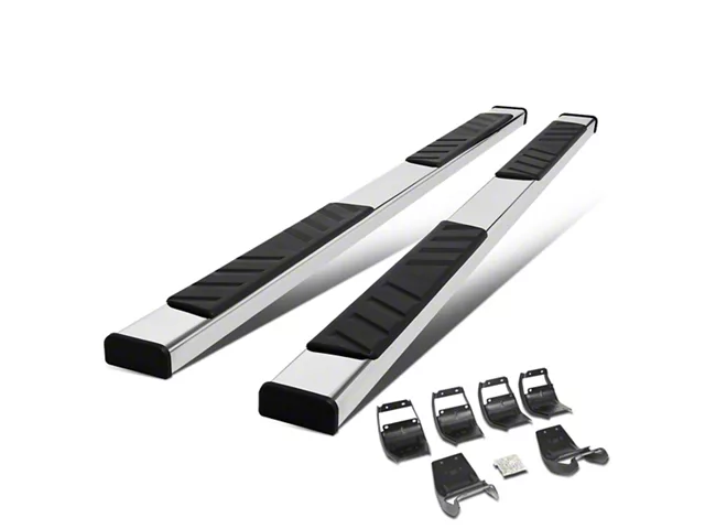 4.50-Inch Running Boards; Stainless Steel (15-24 F-150 SuperCrew)
