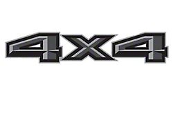 4x4 Decal; Black/Gray (15-25 F-150)