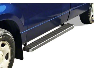 5-Inch iStep Running Boards; Hairline Silver (04-08 F-150 Regular Cab)