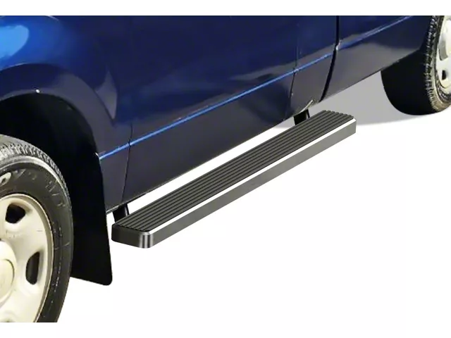 5-Inch iStep Running Boards; Hairline Silver (04-08 F-150 Regular Cab)