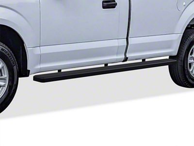 5-Inch iStep Wheel-to-Wheel Running Boards; Black (15-25 F-150 Regular Cab w/ 6-1/2-Foot Bed)