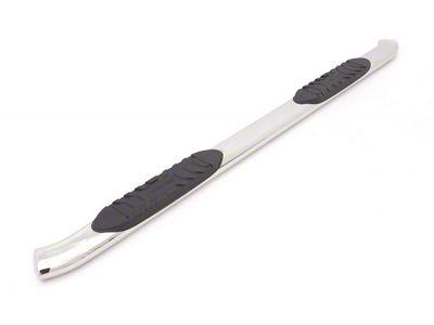 5-Inch Oval Curved Nerf Side Step Bars; Polished Stainless (15-25 F-150 SuperCrew)