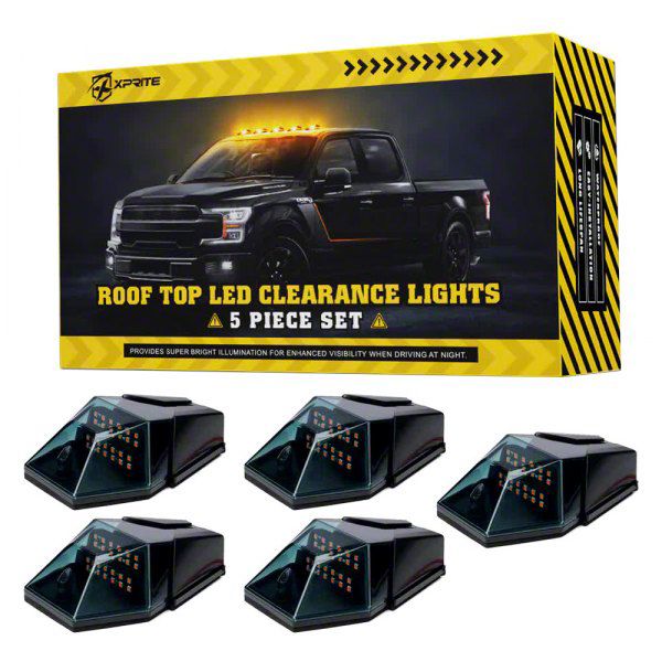 F-150 5-LED Guide G2 Series Smoked Roof Top Cab Clearance Light Kit White Sl 745n G3 W.j180404