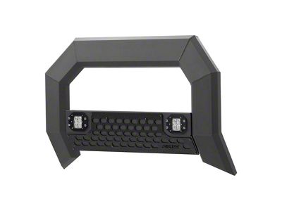 5.50-Inch AdvantEDGE Bull Bar with 2-Inch LED Cube Lights; Carbide Black (04-25 F-150, Excluding Raptor)