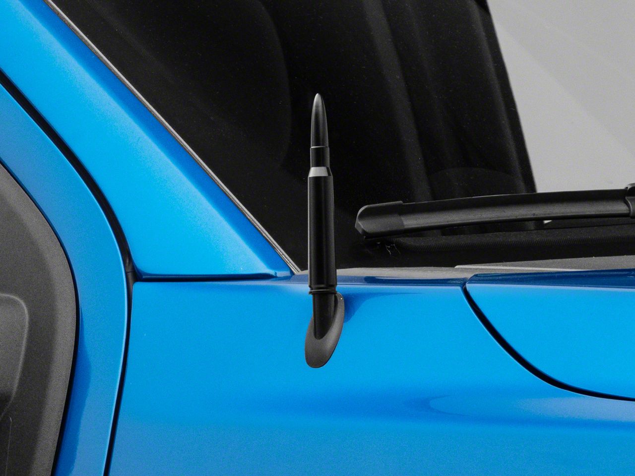 50 Cal Bullet Stubby Antenna – Black Aluminum – Fits Chevy Silverado, Dodge Ram, Ford F150/F250 – Aoh-junglecheetah