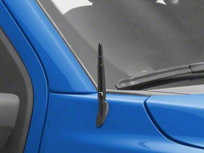 50 Cal Bullet Antenna; 5-Inch; Black (Universal; Some Adaptation May Be Required)