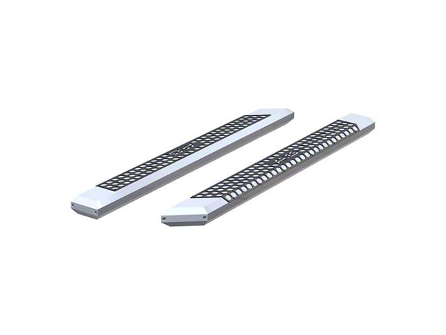 5.50-Inch AdvantEDGE Side Step Bars without Mounting Brackets; Chrome (15-24 F-150 SuperCrew)