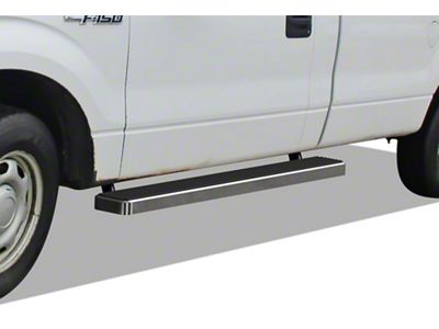 6-Inch iStep Running Boards; Hairline Silver (09-14 F-150 Regular Cab)