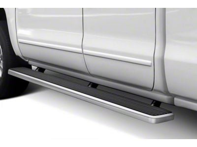 6-Inch iStep Running Boards; Hairline Silver (01-03 F-150 SuperCrew)