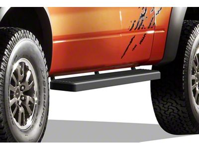 6-Inch iStep SS Running Boards; Black (15-25 F-150 SuperCab)