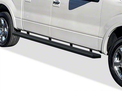 6-Inch iStep Wheel-to-Wheel Running Boards; Black (09-14 F-150 SuperCrew w/ 5-1/2-Foot Bed)
