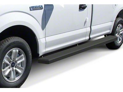 6-Inch Wheel-to-Wheel Running Boards; Black (15-25 F-150 Regular Cab w/ 6-1/2 Foot Bed)