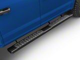 6-Inch Wide Flat Running Boards; Black (15-25 F-150 SuperCrew)