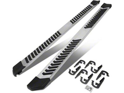 6-Inch Wide Running Boards; Silver (04-14 F-150 SuperCrew)