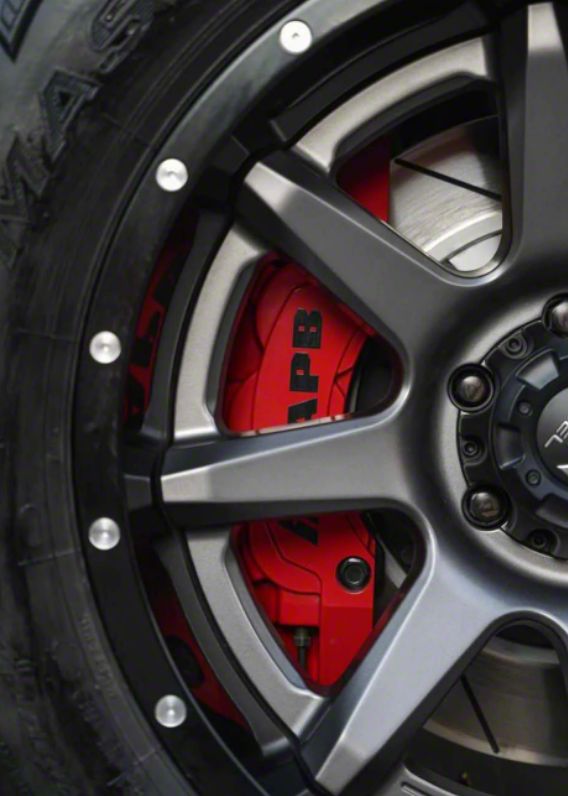APB F-150 6-Piston Front Big Brake Kit with 16-Inch Slotted Rotors; Red ...