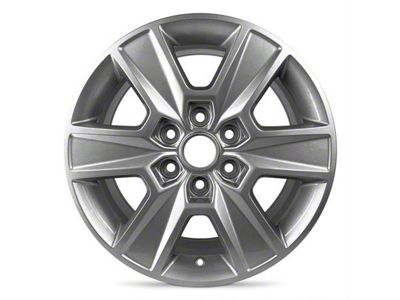 6-Spoke Replica Aluminum Silver 6-Lug Wheel; 18x7.5; 44mm Offset (21-24 F-150)