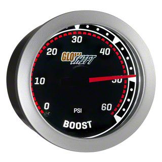 60 PSI Boost Gauge; Tinted (Universal; Some Adaptation May Be Required)