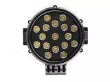7-Inch Black Round LED Light; Spot/Flood Combo Beam (Universal; Some Adaptation May Be Required)