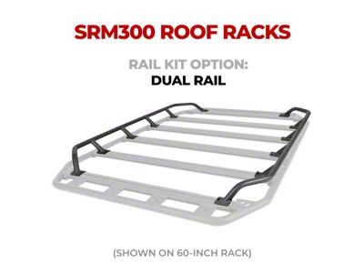 Go Rhino 80-Inch x 40-Inch Flat Platform Rack with Quad Overland Rail Kit (Universal; Some Adaptation May Be Required)