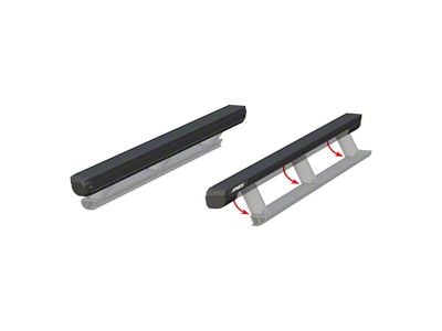 ActionTrac Powered Running Boards without Mounting Brackets; Carbide Black (04-24 F-150 SuperCrew)