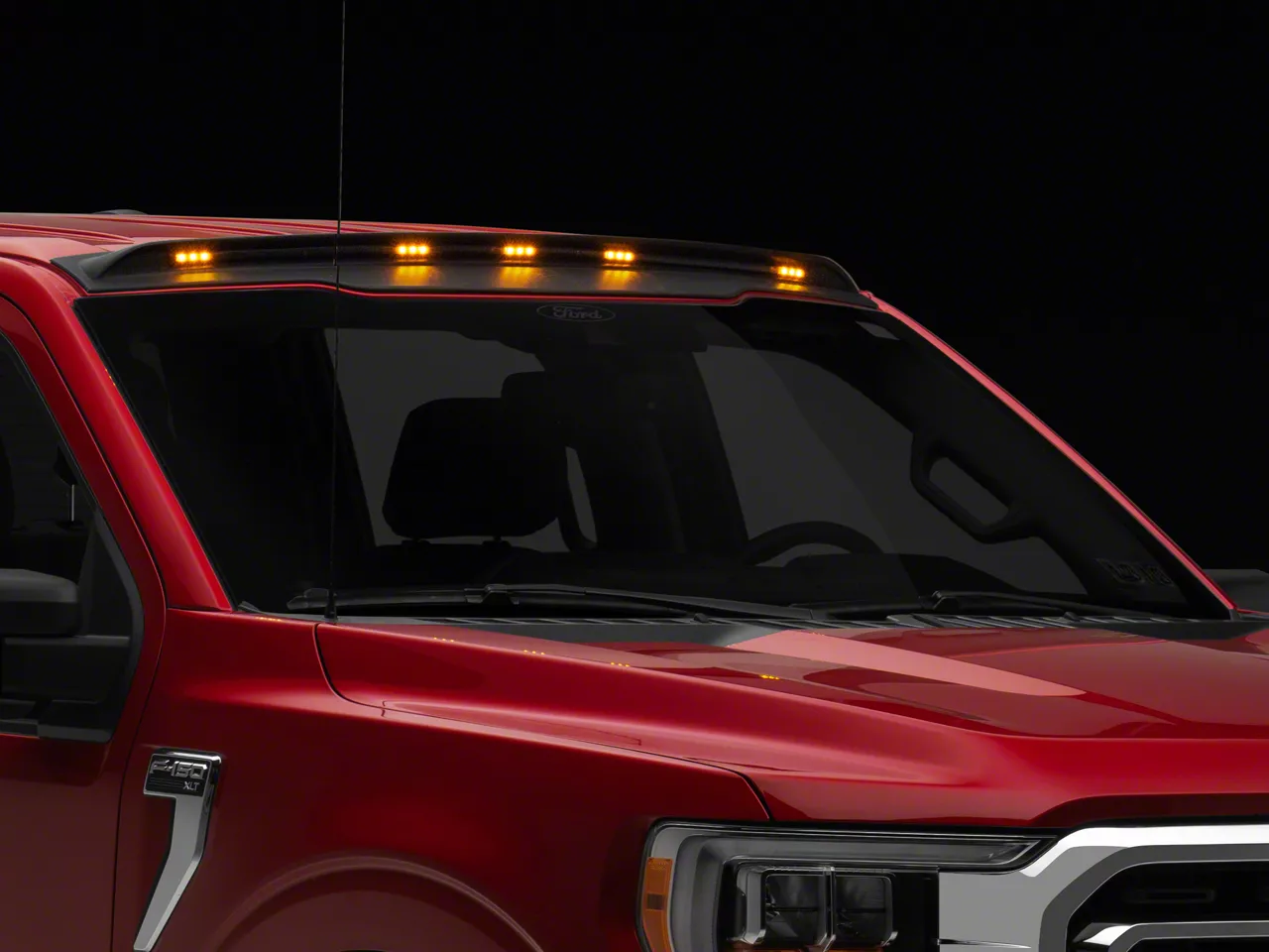 F150 AeroCab Marker Light; Textured Black (1524 F150) Free Shipping