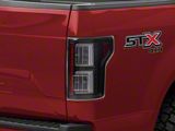 Light Bar LED Tail Lights; All Black Housing; Clear Lens (18-20 F-150 w/ Factory Halogen Non-BLIS Tail Lights)