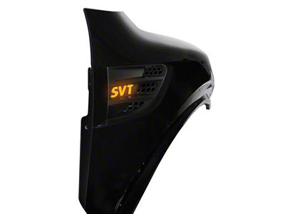 Amber Illuminated 2-Piece Emblems; Black (10-14 F-150 Raptor)