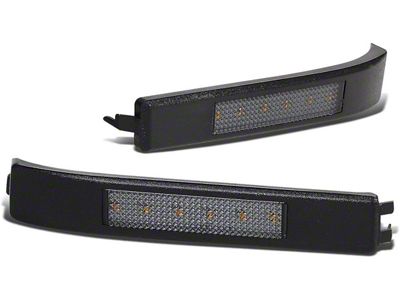 Amber LED Mirror Turn Signal Lights; Smoked (09-14 F-150 w/ Towing Mirrors)