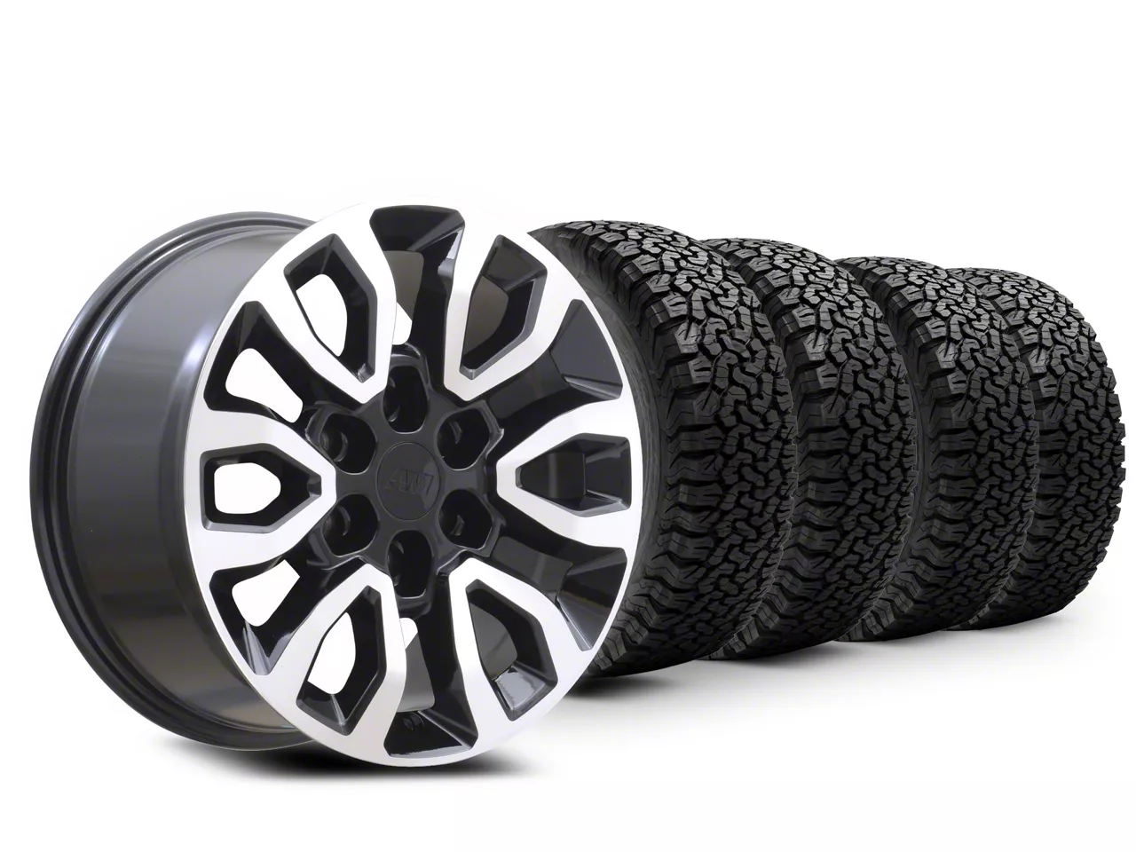 17×8.5 Raptor Style Wheel & 33in BF Goodrich All-Terrain T/A KO Tire Package (15-20 F-150)