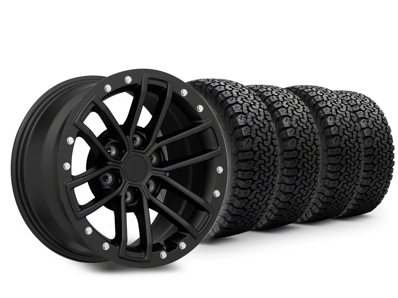 17×8.5 Raptor Wheel & 33in BF Goodrich All-Terrain T/A KO Tire Package (21-24 F-150)
