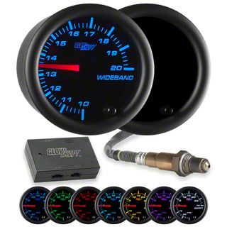 Analog Wideband Air/Fuel Ratio Gauge; Tinted 7 Color (Universal; Some Adaptation May Be Required)