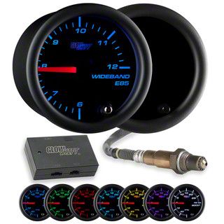 Analog Wideband E85 Air/Fuel Ratio Gauge; Tinted 7 Color (Universal; Some Adaptation May Be Required)