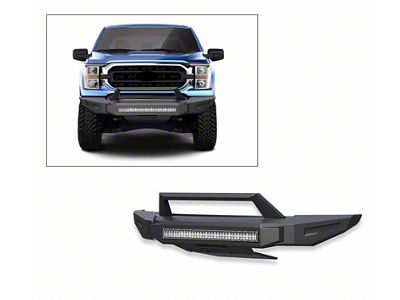 Armour II Heavy Duty Front Bumper with 30-Inch LED Light Bar (21-23 F-150, Excluding Raptor)