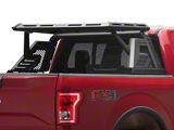 Armour II Roll Bar with Basket; Black (15-26 F-150)