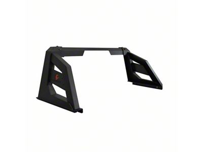 Armour Roll Bar with 50-Inch LED Light Bar Mounting Brackets; Black (09-24 F-150 Styleside)