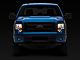 LED Bar Factory Style Headlights with Amber Reflectors; Black Housing; Smoked Lens (09-14 F-150 w/ Factory Halogen Headlights)