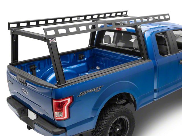 Over Cab Material Racks F-150 Base K2 Over Cab Rack; Black (97-26 F-150 w/ 6-1/2-Foot Bed ...