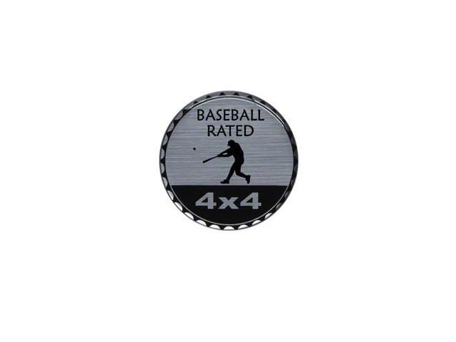 Baseball Rated Badge (Universal; Some Adaptation May Be Required)